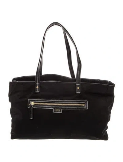Pre-owned Frances Valentine Leather Shoulder Bag In Black