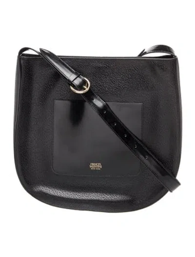 Pre-owned Frances Valentine Leather Shoulder Bag In Black