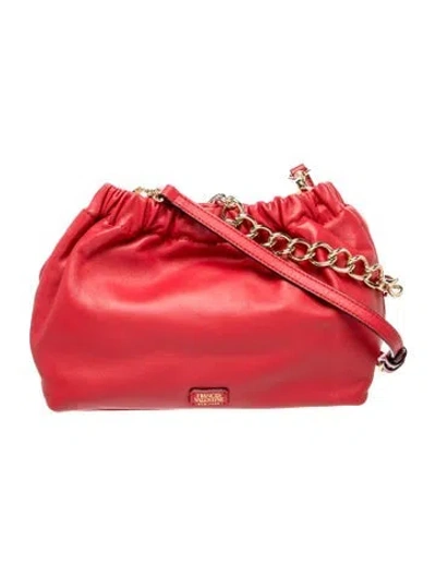 Pre-owned Frances Valentine Leather Shoulder Bag In Red