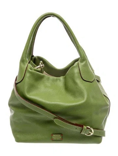 Pre-owned Frances Valentine Leather Top Handle Bag In Green
