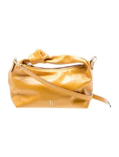 Pre-owned Frances Valentine Leather Top Handle Bag In Neutrals
