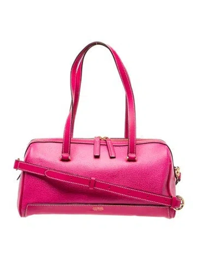 Pre-owned Frances Valentine Leather Top Handle Bag In Pink