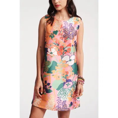 Frances Valentine Lilly Shift Dress In Botanical Bash In Multi