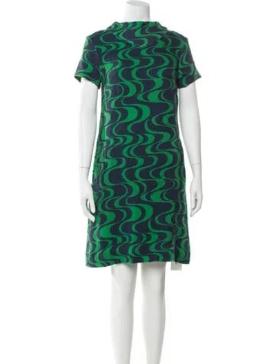 Pre-owned Frances Valentine Linen Mini Dress In Multi