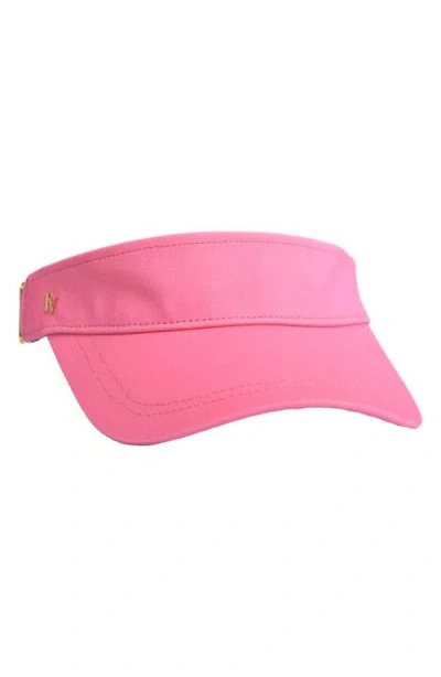 Frances Valentine Logo Hardware Visor In Pink
