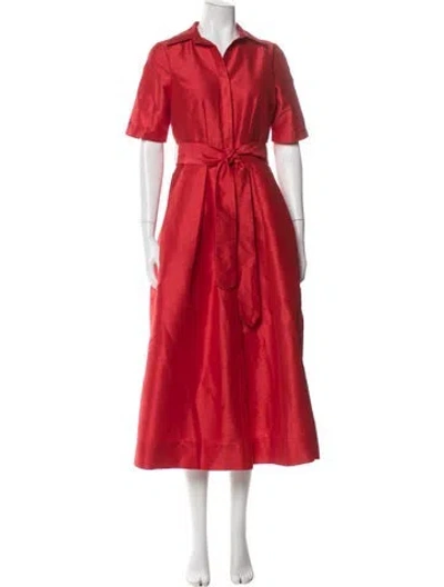 Pre-owned Frances Valentine Long Dress In Red