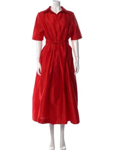 Pre-owned Frances Valentine Long Dress In Red