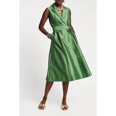 Frances Valentine Lucia Maxi Dress In Green