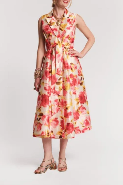 Frances Valentine Lucia Wrap Dress English Rose In Pink