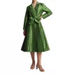 Frances Valentine Lucille Wrap Dress In Green In Green