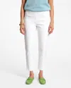 Frances Valentine Lucy Cigarette Pant Cotton Stretch In White In White