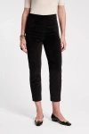 Frances Valentine Lucy Pant Solid Velvet Stretch Velvet In Black