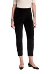 Frances Valentine Lucy Pant Solid Velvet Stretch Velvet In Black