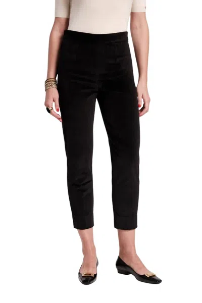 FRANCES VALENTINE LUCY VELVET PANT IN BLACK