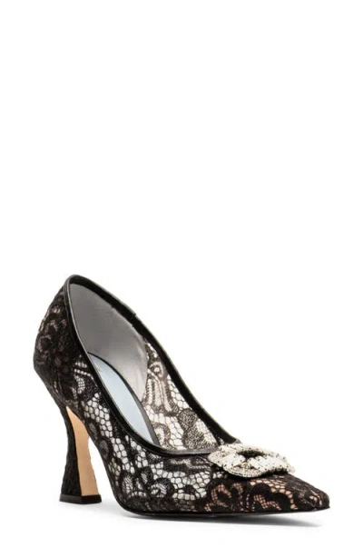 Frances Valentine Lydia Pointed Toe Pump In Black