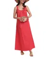Frances Valentine Lynda Maxi Dress In Red
