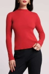 Frances Valentine Marie Sweater Long Sleeve In Red
