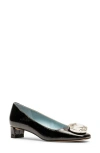 Frances Valentine Mary Square Toe Pump In Black