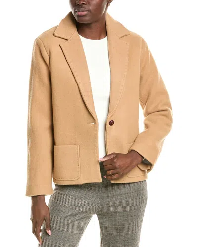 Frances Valentine Max Wool Jacket In Brown
