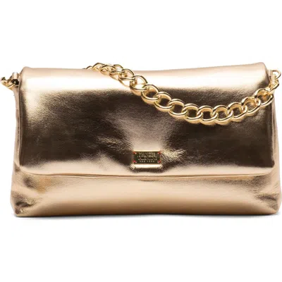 Frances Valentine Medium Effie Leather Crossbody Bag In Gold