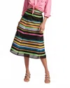 Frances Valentine Mercer Striped Midi Skirt