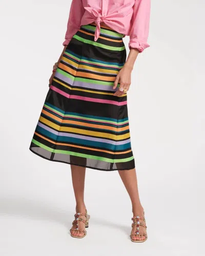 Frances Valentine Mercer Striped Skirt In Multi