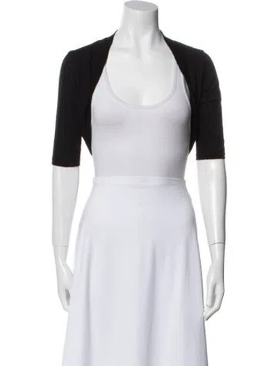 Pre-owned Frances Valentine Merino Wool Open Front Sweater In Blue