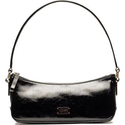 Frances Valentine Mia Leather Shoulder Bag In Black