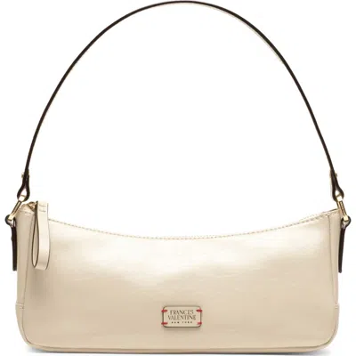 Frances Valentine Mia Leather Shoulder Bag In Gray
