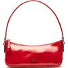 Frances Valentine Mia Leather Shoulder Bag In Red