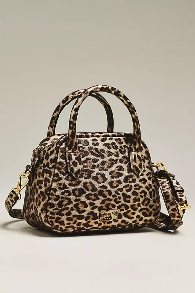 Frances Valentine Mini Bowler Bag In Animal Print