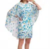 Frances Valentine Mini Cape Mini Dress In Pocket Full Of Posies Oyster Blue In Multi