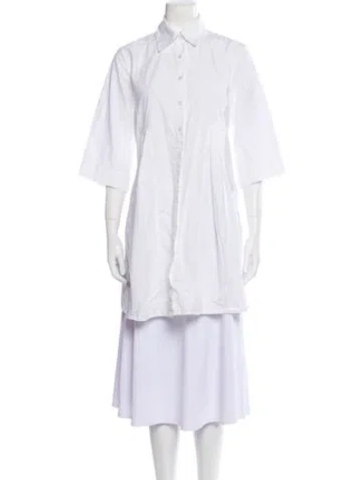 Pre-owned Frances Valentine Mini Dress In White