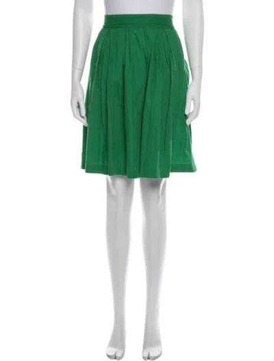 Pre-owned Frances Valentine Mini Skirt In Green