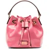 Frances Valentine Minnie Leather Bucket Bag In Pink