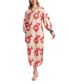 Frances Valentine Minnow Maxi Dress Dahlia Burst In Neutral