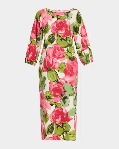 Frances Valentine Minnow Maxi Dress In Pink/multi