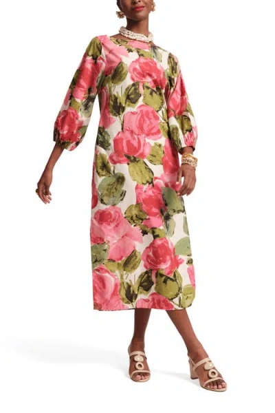 FRANCES VALENTINE FRANCES VALENTINE MINNOW MAXI DRESS SUN FLOWER COTTON POPLIN