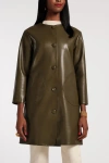 Frances Valentine Mod Jacket Faux Leather In Brown