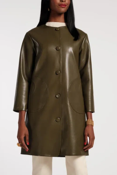 FRANCES VALENTINE FRANCES VALENTINE MOD JACKET FAUX LEATHER