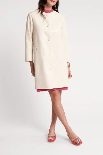 Frances Valentine Mod Jacket Faux Leather In Neutral