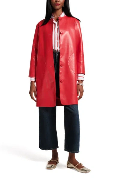 FRANCES VALENTINE FRANCES VALENTINE MOD JACKET FAUX LEATHER