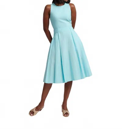 Frances Valentine Monica Midi Dress In Blue