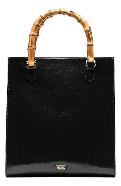 Frances Valentine Nan Leather Tote In Black