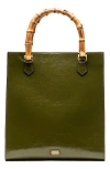 Frances Valentine Nan Leather Tote In Green