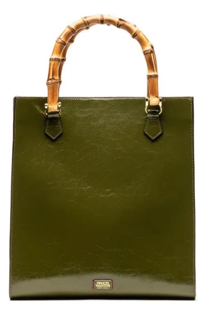 Frances Valentine Nan Leather Tote In Green