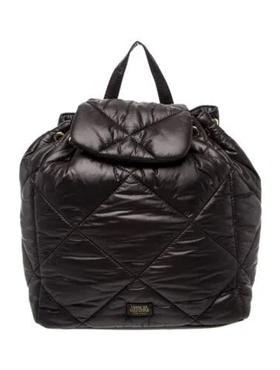 Pre-owned Frances Valentine Nylon Backpack In Black