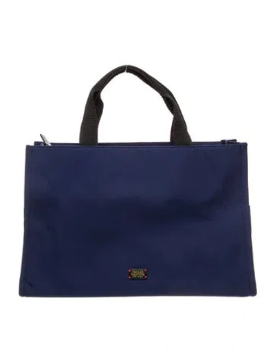 Pre-owned Frances Valentine Nylon Briefcase In Blue