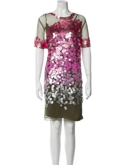 Pre-owned Frances Valentine Nylon Knee-length Dress W/ Tags In Multi