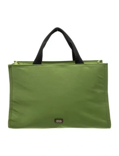 Pre-owned Frances Valentine Nylon Tote In Green